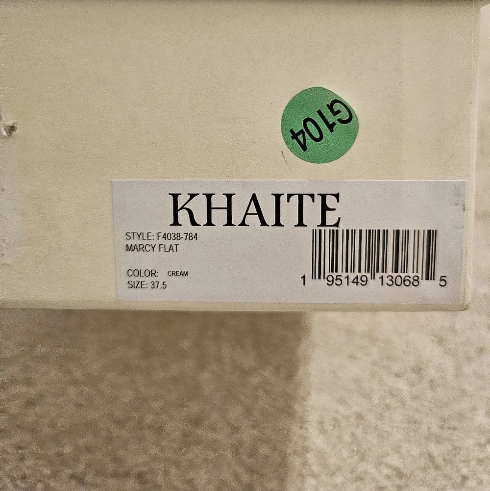 Khaite Marcy Flats Cream 37.5 Women's - Picture 11 of 11